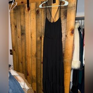 Express Black Strappy Maxi Dress